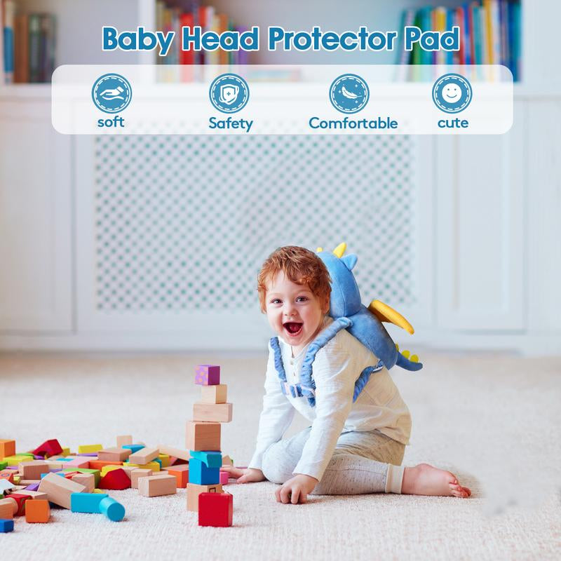 Babybond Baby Head Protector Pad - Adjustable Safety Cushion Backpack for Infants & Toddlers, Head Protection for Learning to Walk
